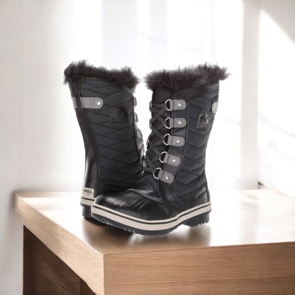 Sorel Shoes - Sorel Tofino II Black/Quarry - Big Girls/Womens (Multiple Sizes)